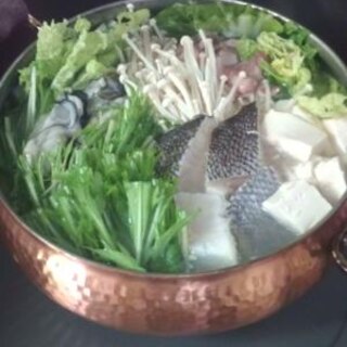 かき・つぼ鯛・ぶた鍋